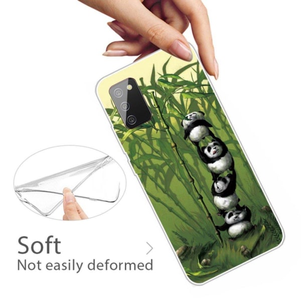 Deco Samsung Galaxy A02s kotelot - Panda Ja Bambu Green