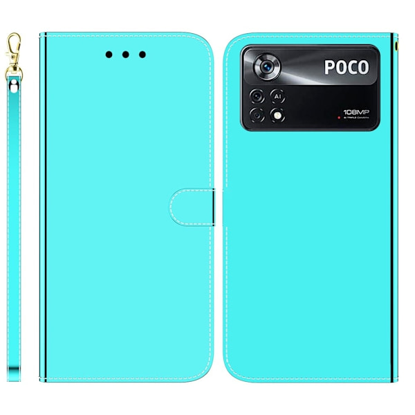 Mirror Xiaomi Poco X4 Pro 5G flip case - Syaani Green