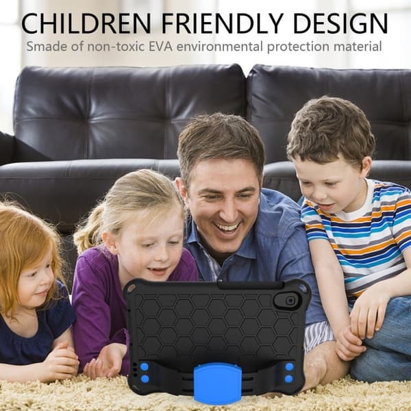Huawei MediaPad M5 Lite 8-etui i honeycomb-stil - Svart / Blå Black