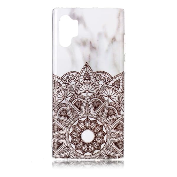 Marble Samsung Galaxy Note 10 Pro deksel - grå stammemarmor Silver grey