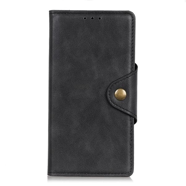 Alpha Motorola Moto G52 læder flip etui - Sort Black