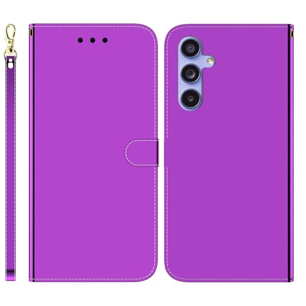 Mirror Samsung Galaxy S23 Fe Flip Etui - Lilla Purple