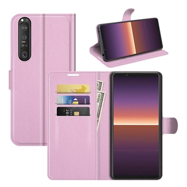 Classic Sony Xperia 1 III Läppäkotelo - Pinkki Pink