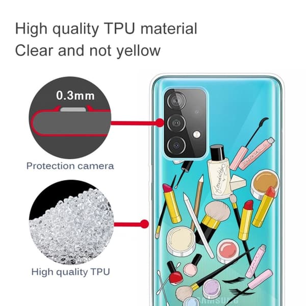 Deco Samsung Galaxy A23 deksel - Kosmetikk Multicolor