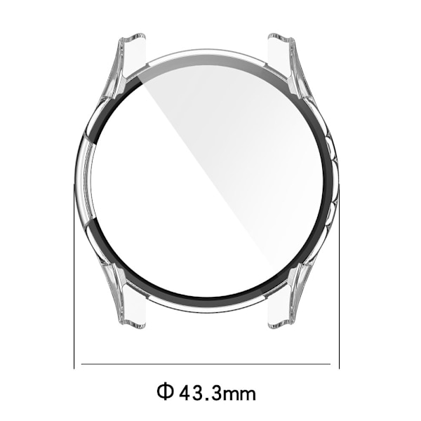 Garmin Forerunner 255S cover with tempered glass screen protector - Transparent Transparent