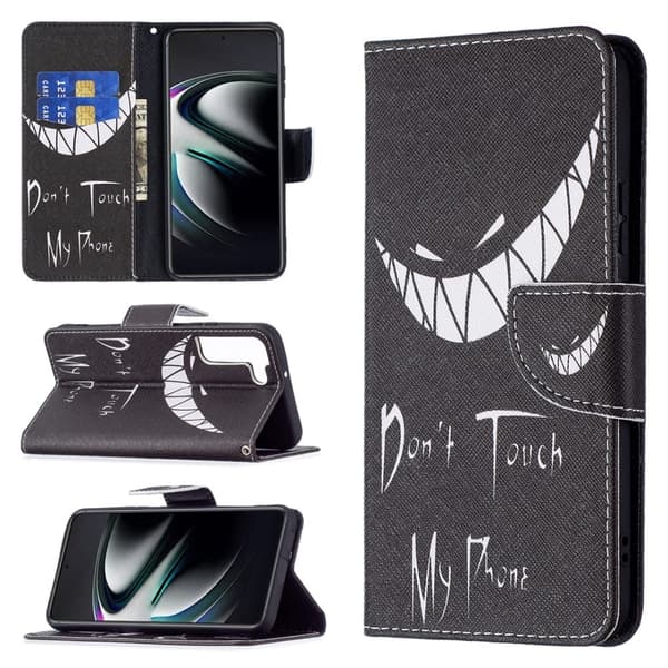 Wonderland Samsung Galaxy S22 Plus flip etui - Grin Black