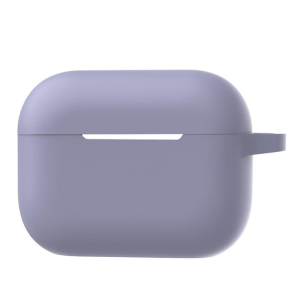 AirPods Pro 2 silicone case with ring buckle - Light Grey Silver grey