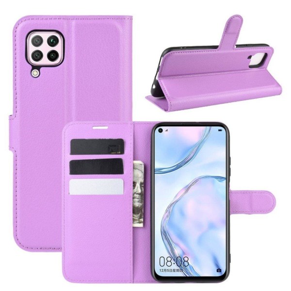 Classic Huawei P40 Lite / Nova 6 SE flip kotelot - Violetti Purple