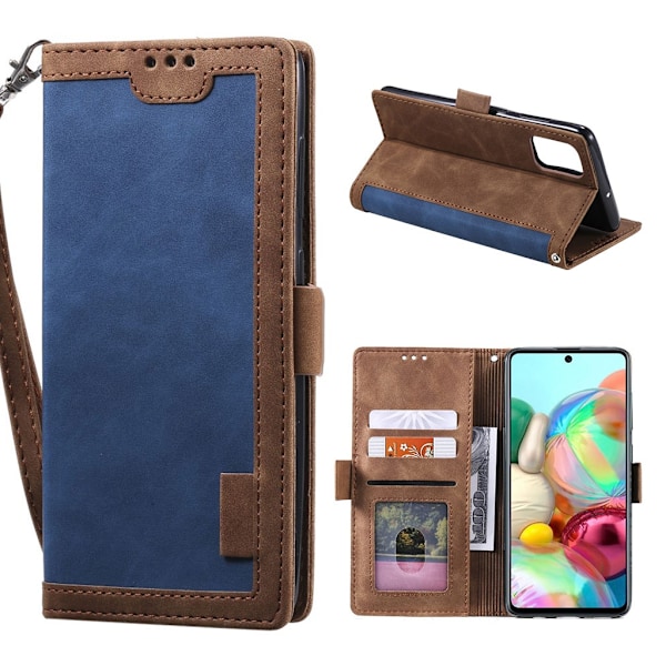 Surburbian Samsung Galaxy A71 flip etui - Mørkeblå Blue