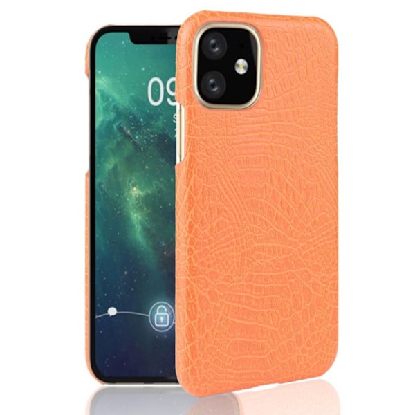 Croco etui til iPhone 11 Pro Max - Orange Orange