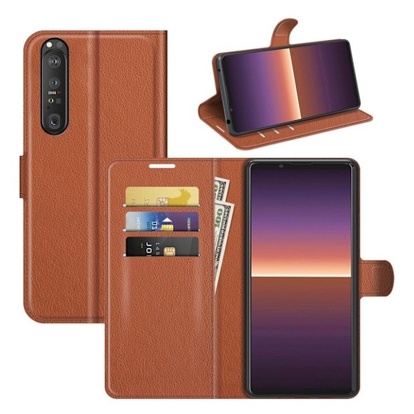 Classic Sony Xperia 1 III Flip etui - Brun Brown