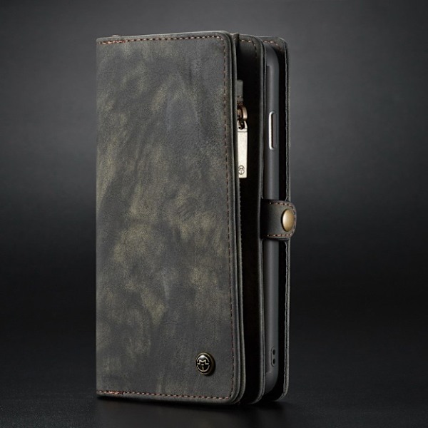 CASEME Samsung Galaxy S10 multi-funktionelt split læderetui - Grå Silver grey