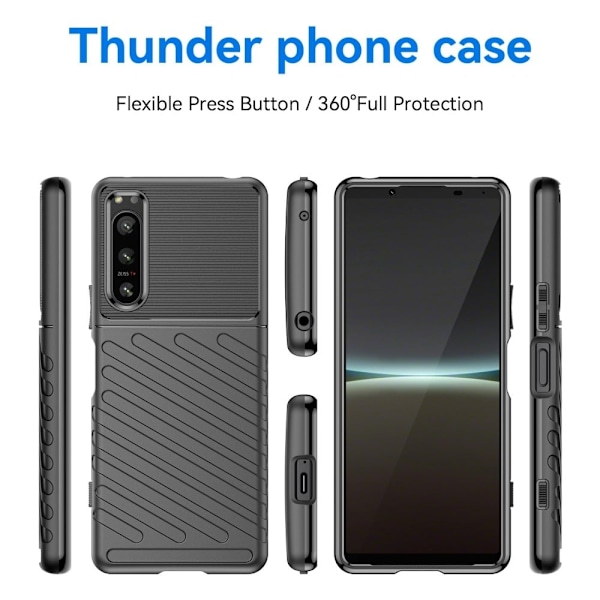 Thunder Sony Xperia 5 IV Suojakotelo - Musta Black
