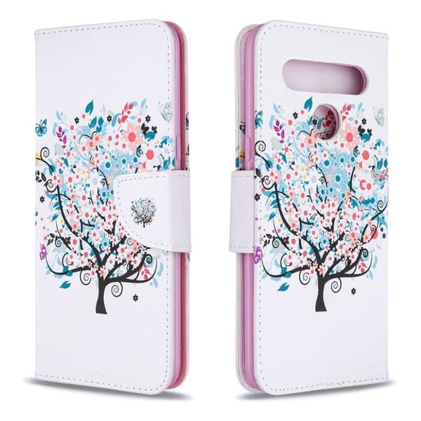 Wonderland LG K61 flip-etui - Blomstret Tre Multicolor