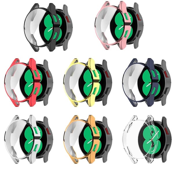 Samsung Galaxy Watch 4 (44mm) galvaniserat TPU-skal - Roséguld Rosa