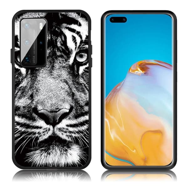 Imagine Huawei P40 Pro deksel - tiger ansikt Multicolor