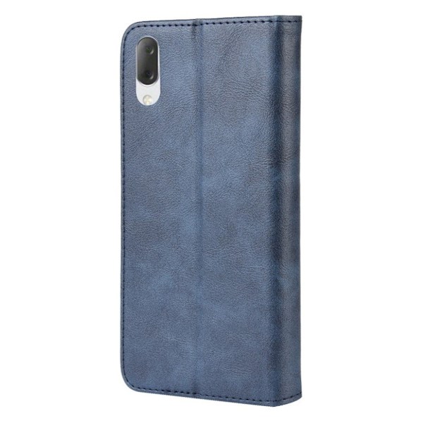 Sony Xperia L3 vintage konstläderfodral - Blå Blå
