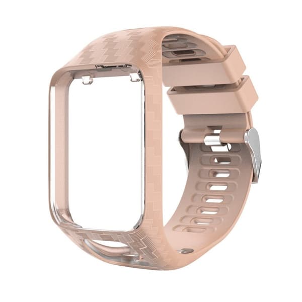 TomTom Runner 3 / Golfer 2 radium silikon watch band - Rose Gold Pink