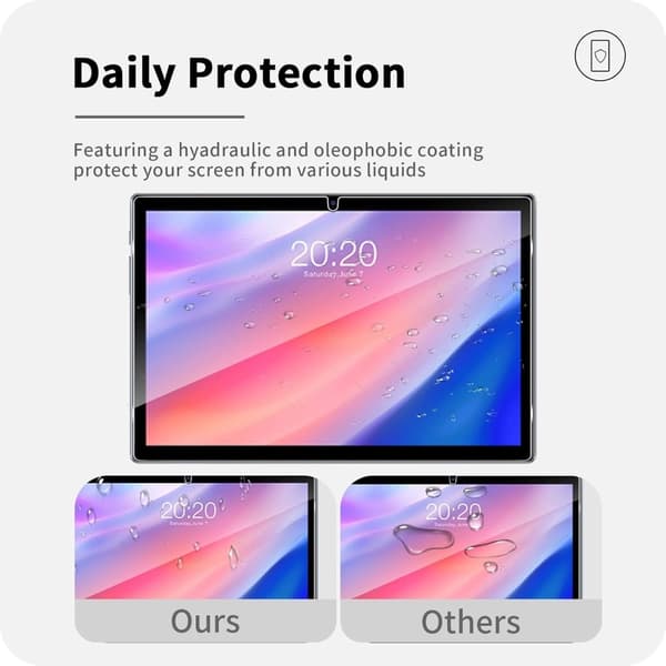 Teclast M40 Plus (Dual Camera) Tempered Glass Screen Protector 2.5D Straight Edge Screen Film Transparent