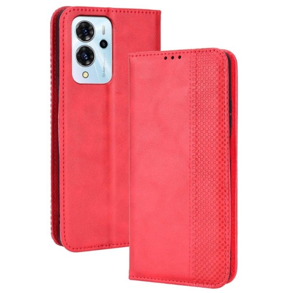 Bofink Vintage ZTE Blade V40 Pro leather case - Red Red