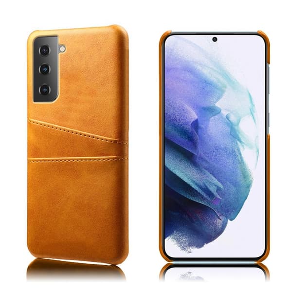 Dual Card Etui Samsung Galaxy S21 Plus - Oransje Orange