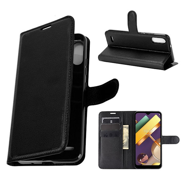 Classic LG K22 flip etui - sort Black