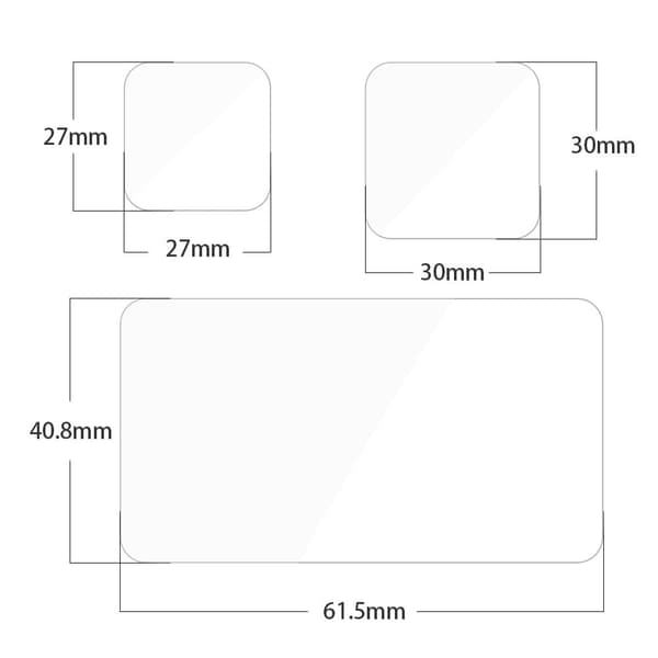 TELESIN GoPro Hero 10 / 9 2.5 arc edge tempered glass + PET front screen protector Transparent