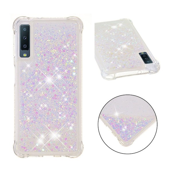 Glitter Samsung Galaxy A7 (2018) skal - Flerfärgad multifärg