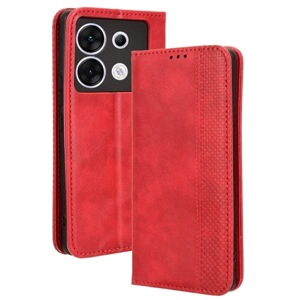 Bofink Vintage Infinix Zero 30 4G läderfodral - Röd Röd