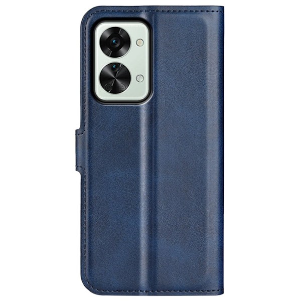 Hållbart konstläder OnePlus Nord 2T fodral med plånbok - Blå Blå