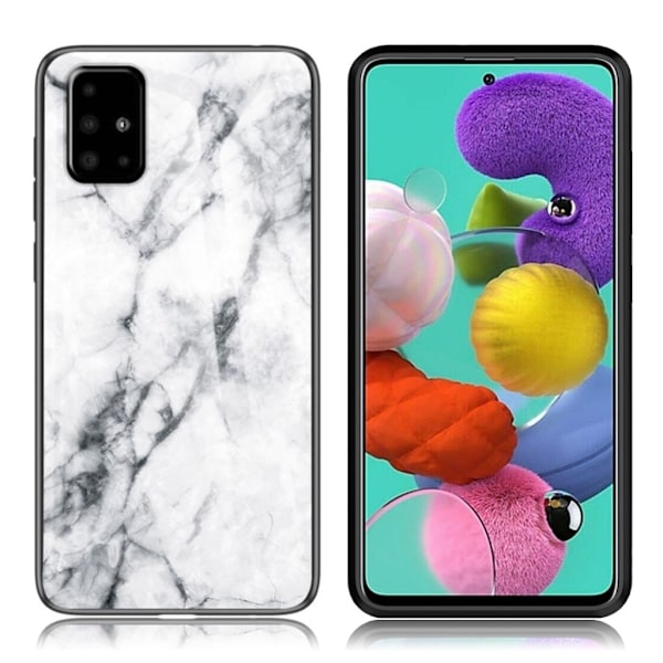 Fantasy Marble Samsung Galaxy A51 kuoret - Valkoinen White