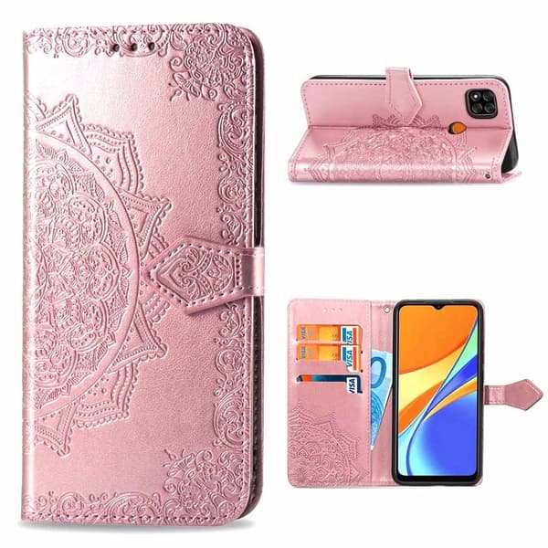 Mandala Xiaomi Redmi 9C Flippetui - Rose Gull Pink