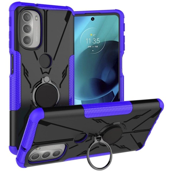 Kickstand cover with magnetic sheet for Motorola Moto G51 5G - P Lila