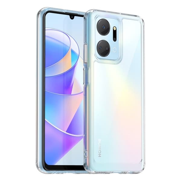Honor X7a älykäs akryylikansi - Läpinäkyvä Transparent