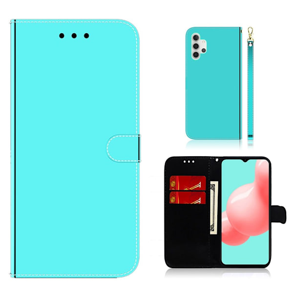 Mirror Samsung Galaxy A32 5G flip case - Syaani Green