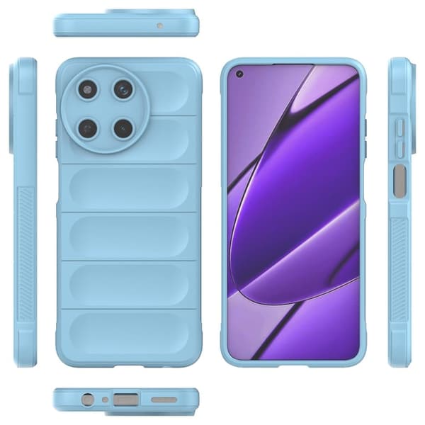 Blødt grebsformet Realme 11 5G cover - Babyblå Blue