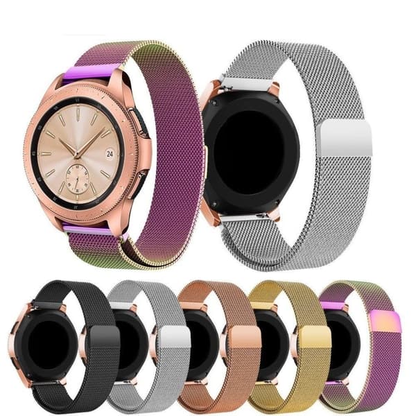 Garmin Vivoactive 3 Music / Vivomove HR urrem i rustfrit stål - Sort Black
