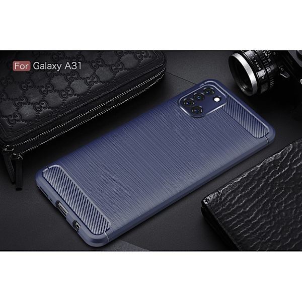 Carbon Flex Cover - Samsung Galaxy A31 - Blå Blue