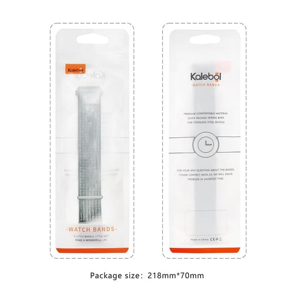KALEBOL Apple Watch Series 41mm - 40mm - 38mm Universal Nylon Loop klockarmband - Blå Blå