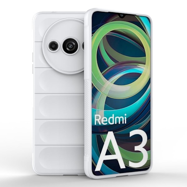 Mjukt greppformat Xiaomi Redmi A3 skal - Vit Vit