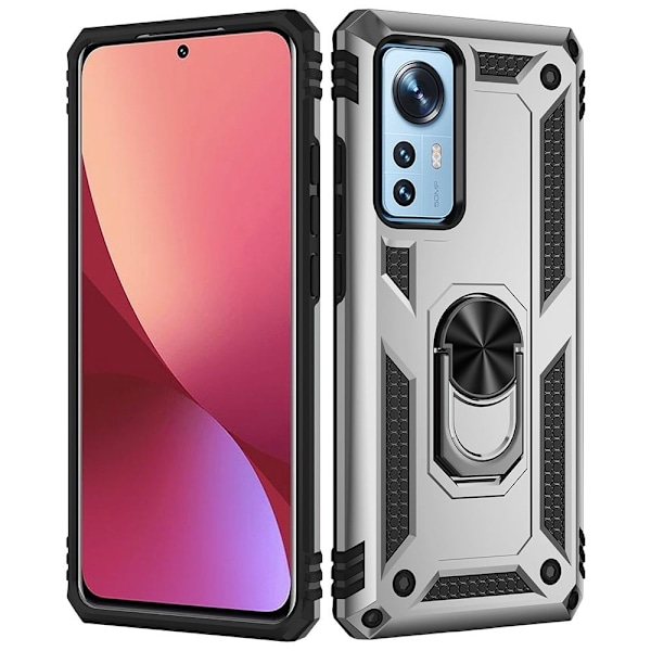 Bofink Combat Xiaomi 12 Pro kotelot - Hopea Silver grey