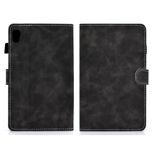 Lenovo Tab M10 HD Gen 2 Microfiber Læder Etui - Sort Black