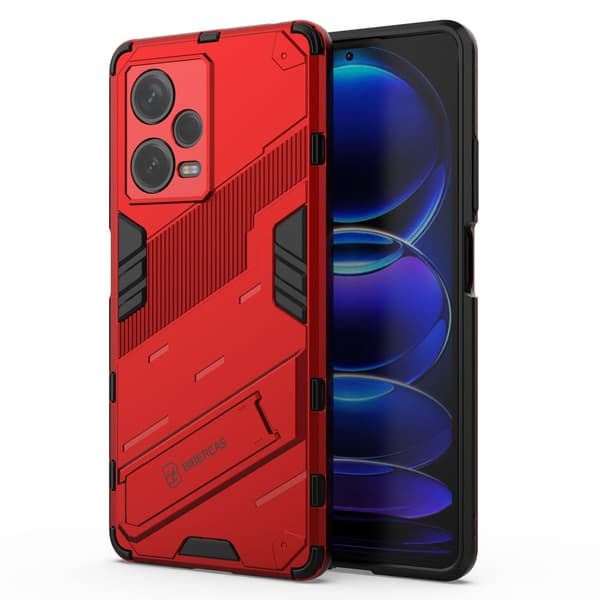 Stöttåligt Xiaomi Redmi Note 12 Pro Plus hybridskal - Röd Röd