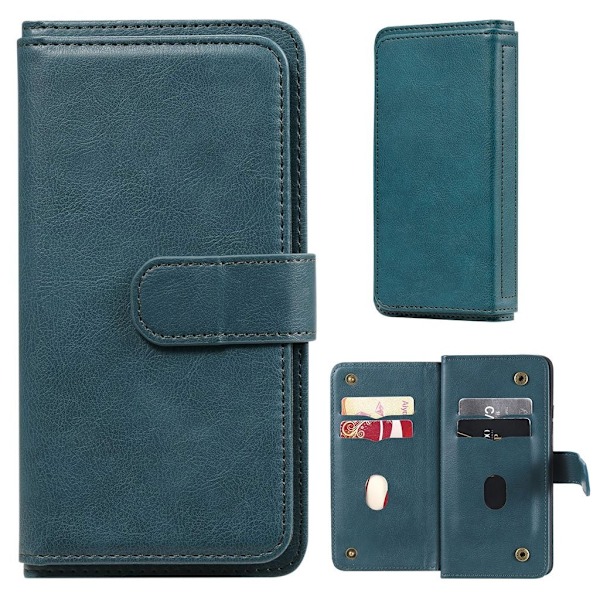 Samsung Galaxy A82 5G etui med pung / 10 kortpladser – Grøn Green