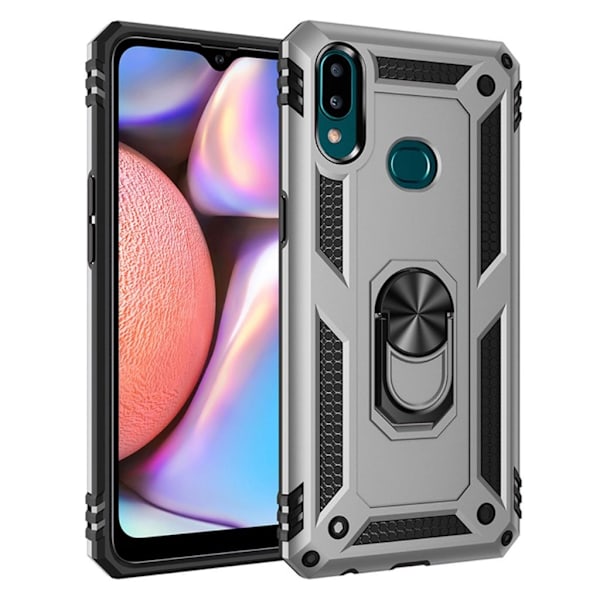Bofink Combat Samsung Galaxy A10s cover – Sølv Silver grey