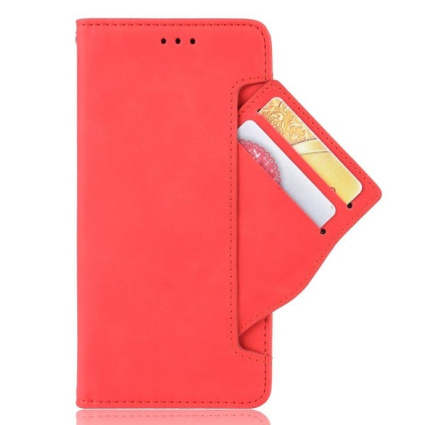 Modernt Motorola Moto G100 / Motorola Edge S fodral med plånbok Röd