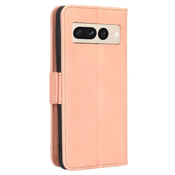 Stilig Læretui med Lommebok til Google Pixel 7 Pro - Rosa Pink