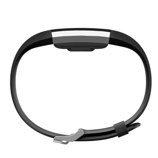 Fitbit Charge 2 klockarmband silikon mjuk miljövänlig - Svart Svart
