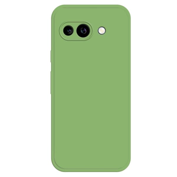 Google Pixel 9a fleksibelt etui med rett kantbeskyttelse Telefondeksel - Matcha Grønn Green