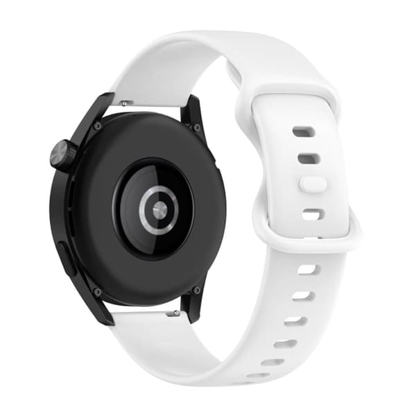 Enkelt klockarmband i silikon för Huawei Watch - Vit Vit
